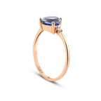1,46 Carat Diamond Sapphire Ring