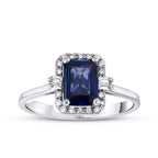 1,15 Carat Diamond Sapphire Ring