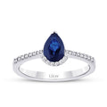 1,19 Carat Diamond Sapphire Ring