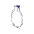 1,19 Carat Diamond Sapphire Ring