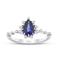 0,94 Carat Diamond Sapphire Ring