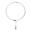 9,71 Carat Diamond Sapphire Neckband