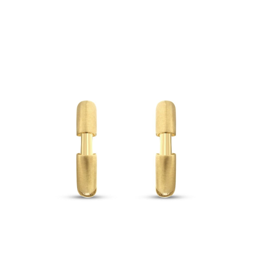 Gold Design Hoop Earrings