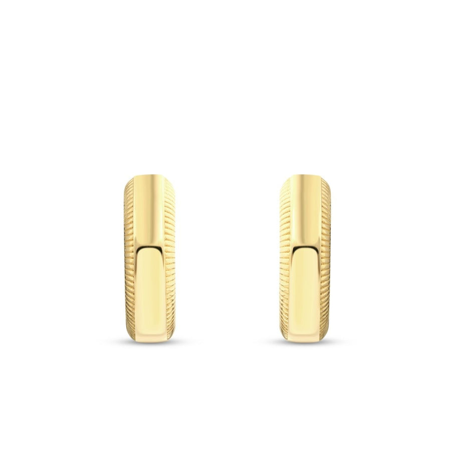Gold Design Hoop Earring