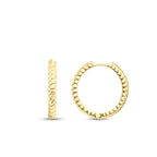 Gold Twist Hoop Earrings