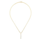 Gold Row Stone Necklace