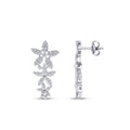 Gold Stone Flower Earring