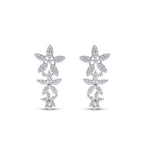 Gold Stone Flower Earring