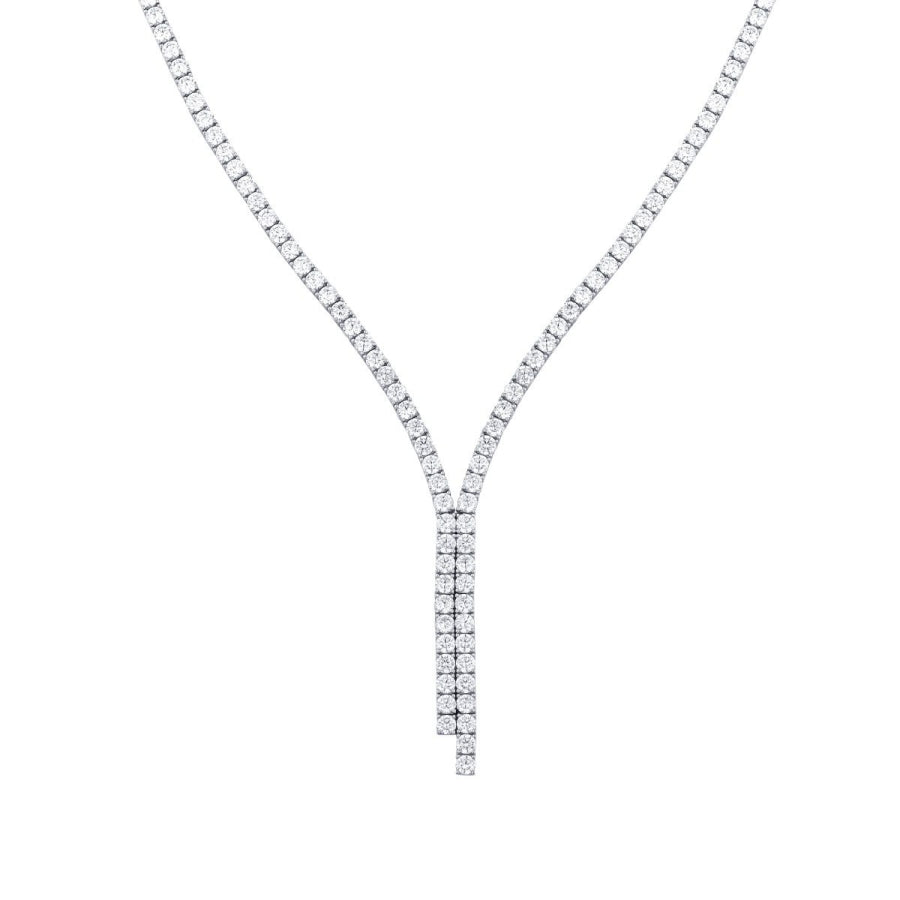 Gold Double Row Stone Neckband