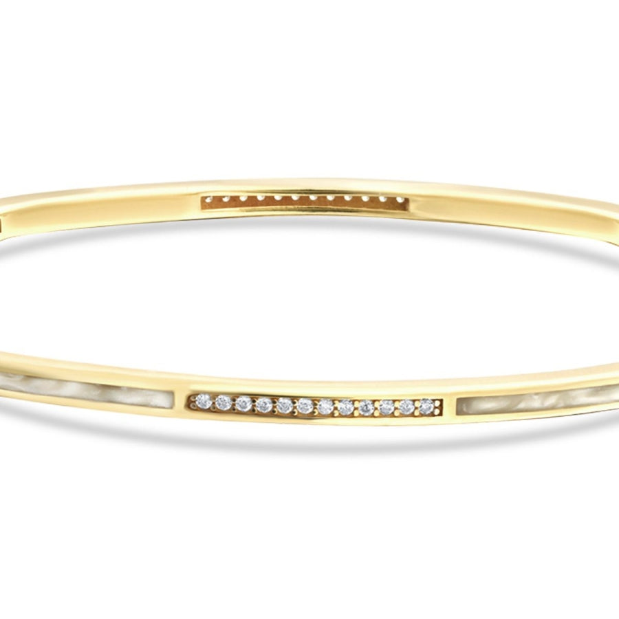 Gold Pearl Stone Bracelet
