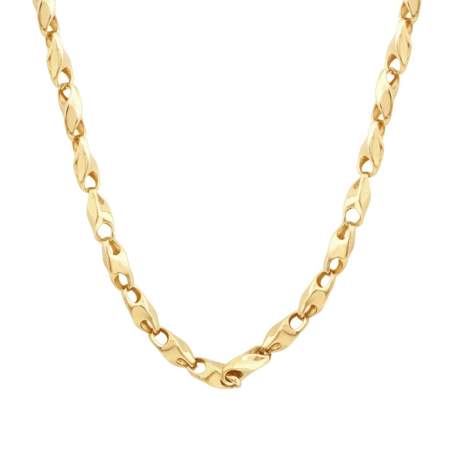 Gold Twist Chain Necklace