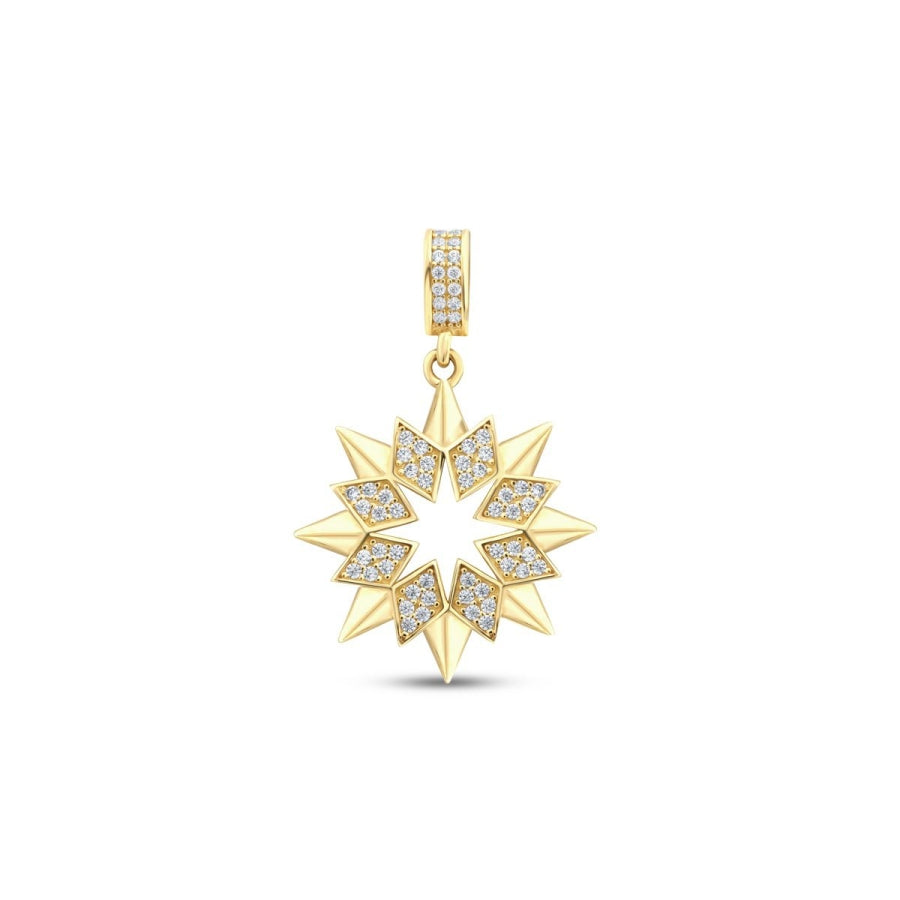 Gold Flower Charm