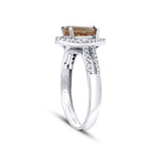 Gold Colored Pear Stone Ring