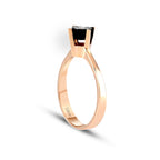 0,02 Carat Diamond Rounda Solitaire Engagement Rose Ring