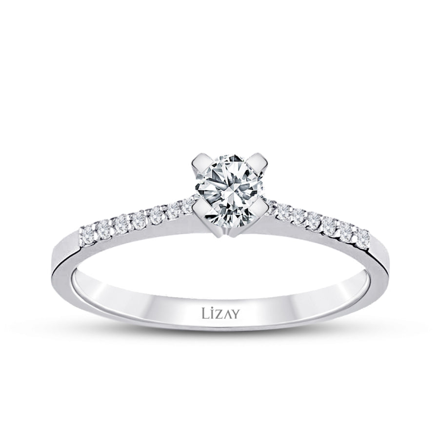 0,40 Carat Diamond Round Solitaire Engagement Ring
