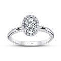 0,25 Carat Diamond Oval Solitaire Engagement Ring