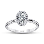 0,25 Carat Diamond Oval Solitaire Engagement Ring