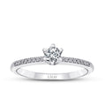 0.27 Carat Diamond Round Solitaire Engagement Ring