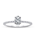 0,58 Carat Diamond Oval Solitaire Engagement Ring