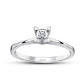 0,04 Carat Diamond Solitaire Engagement Ring