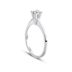 0,04 Carat Diamond Solitaire Engagement Ring