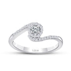 0,29 Carat Diamond Round Solitaire Trend Engagement Ring