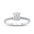 0,85 Carat Diamond Oval Solitaire Engagement Ring