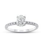 0,85 Carat Diamond Oval Solitaire Engagement Ring