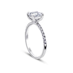 1,12 Carat Diamond Princess Solitaire Engagement Ring