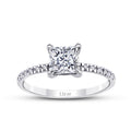 1,12 Carat Diamond Princess Solitaire Engagement Ring
