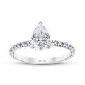 1,12 Carat Diamond Pear Solitaire Engagement Ring