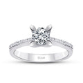 0,61 Carat Diamond Round Solitaire Engagement Ring