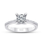 0,61 Carat Diamond Round Solitaire Engagement Ring