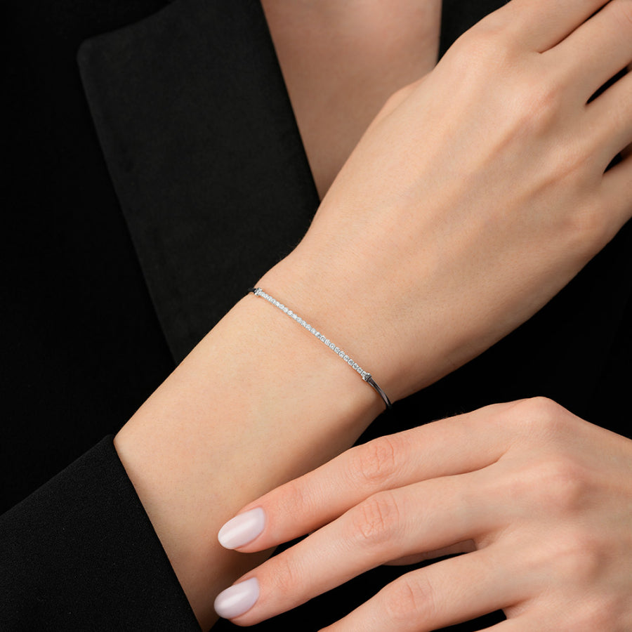 0,38 Carat Diamond Bangle