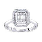 0,25 Carat Diamond Baguette Ring