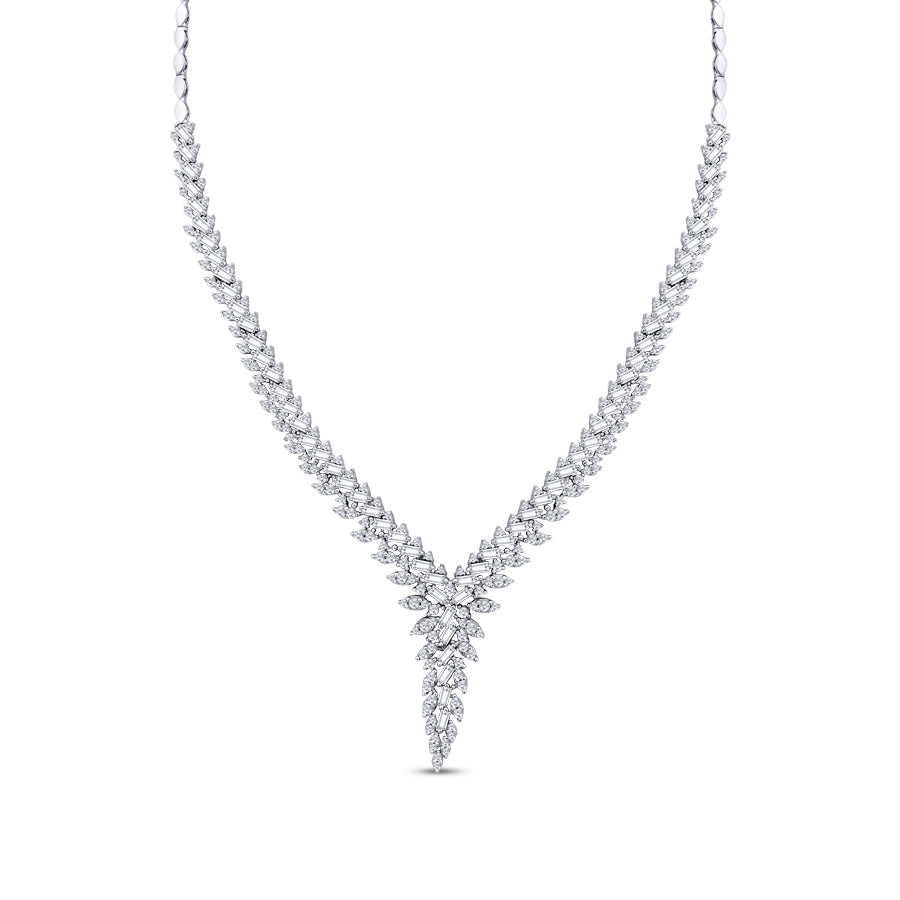 Gold Baguette Collar Necklace