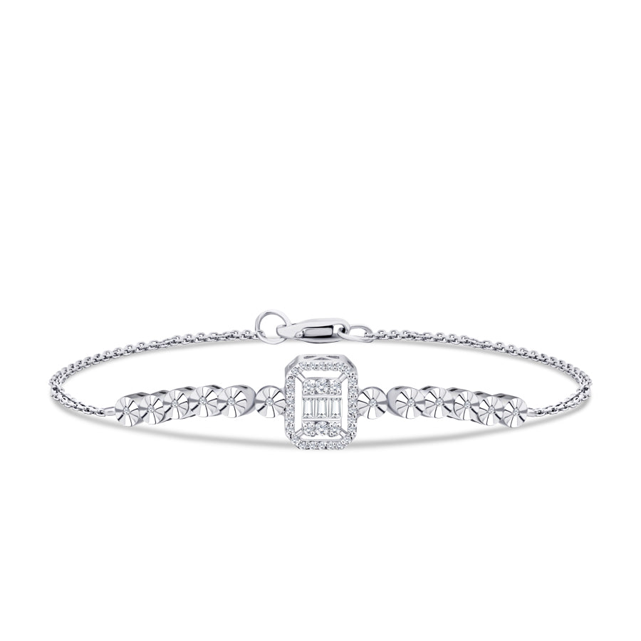 0,17 Carat Diamond Baguette Bracelet
