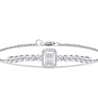 0,17 Carat Diamond Baguette Bracelet
