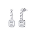 0,30 Carat Diamond Baguette Earrings