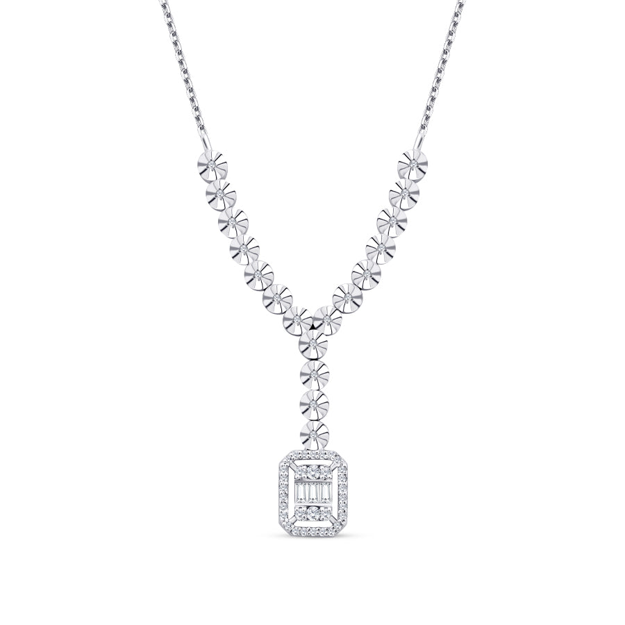 0,19 Carat Diamond Baguette Neckband