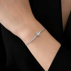 0,17 Carat Diamond Baguette Bracelet