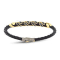 Gold Black Stone Men’s Bracelet