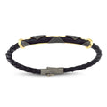 Gold Black Stone Men’s Bracelet