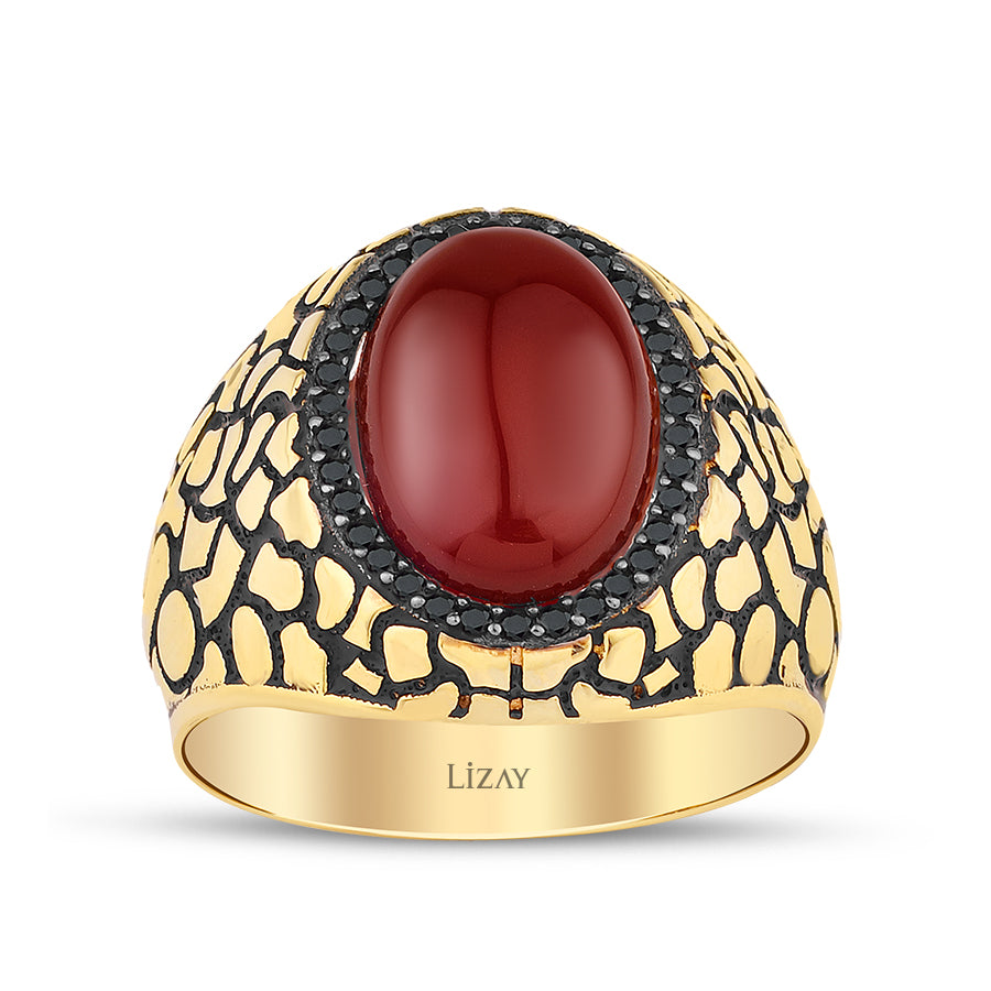 Gold Stone Men’s Ring