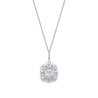 0,46 Carat Diamond Baguette Necklace