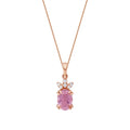 0,86 Carat Diamond Tourmaline Necklace
