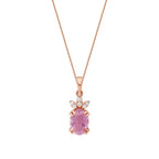 0,86 Carat Diamond Tourmaline Necklace