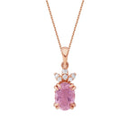 0,86 Carat Diamond Tourmaline Necklace
