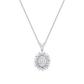 0,43 Carat Diamond Baguette Necklace