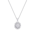 0,43 Carat Diamond Baguette Necklace